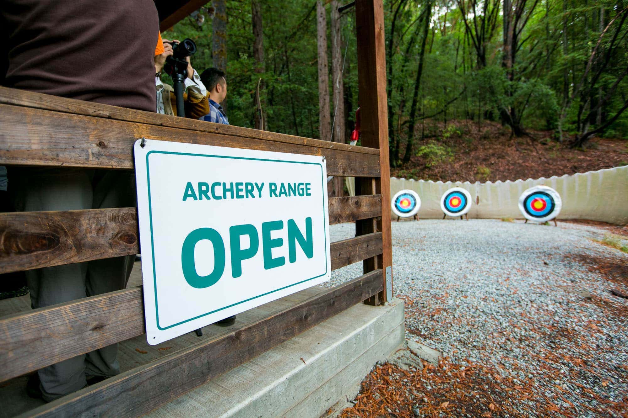 archery range open sign