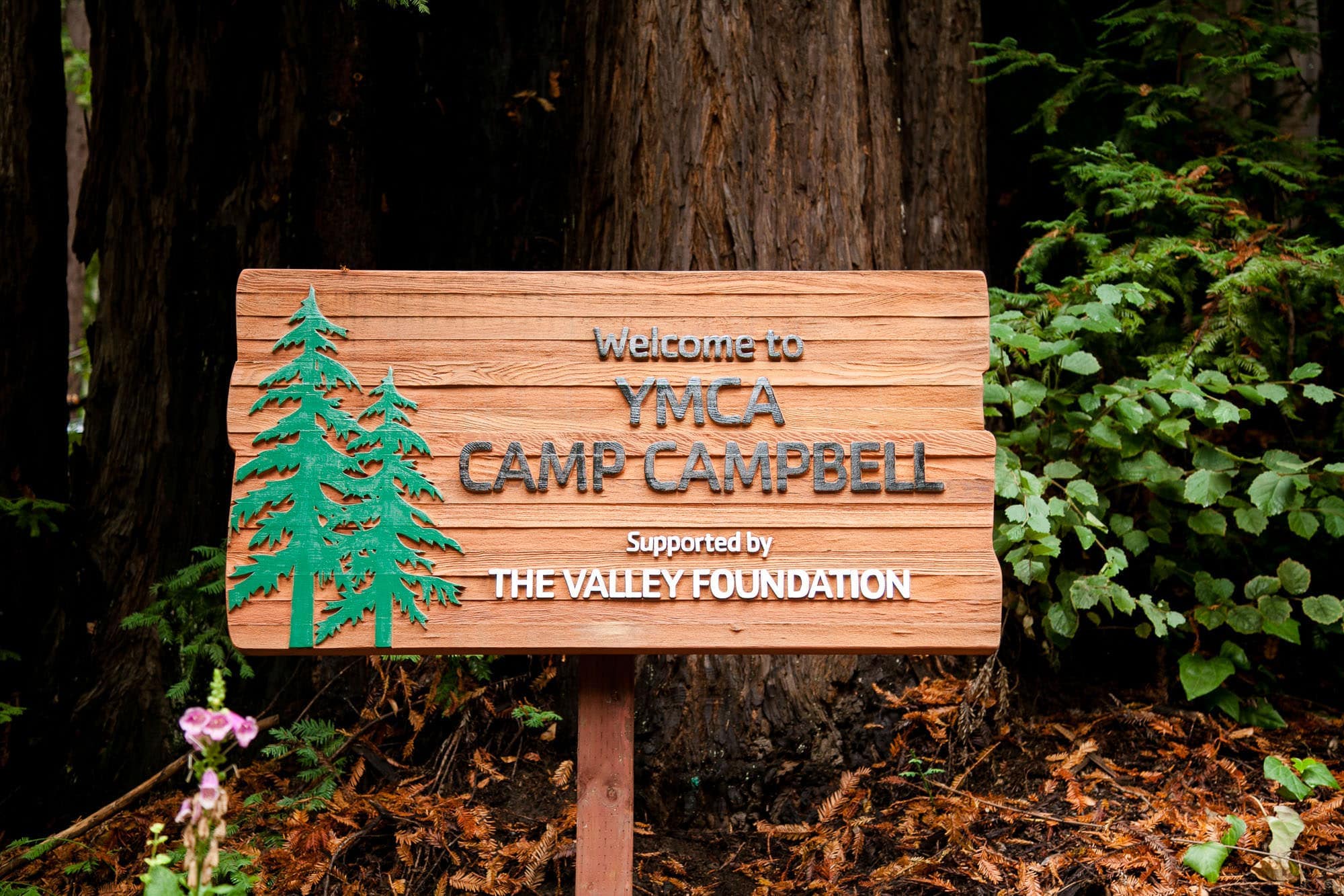 Sign of the YMCA camp campbell